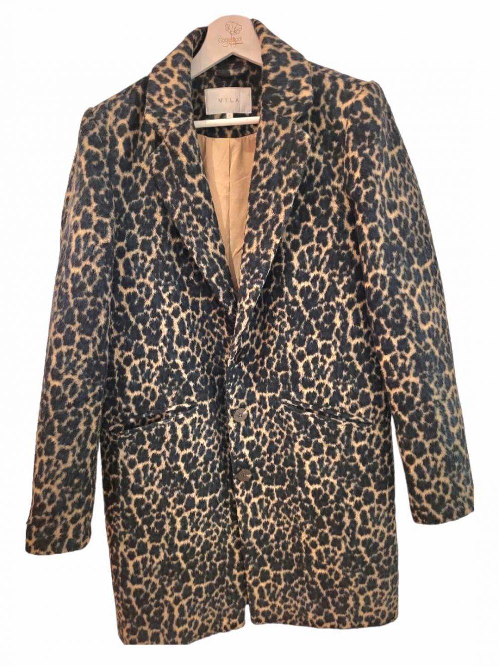 Manteau léopard vert