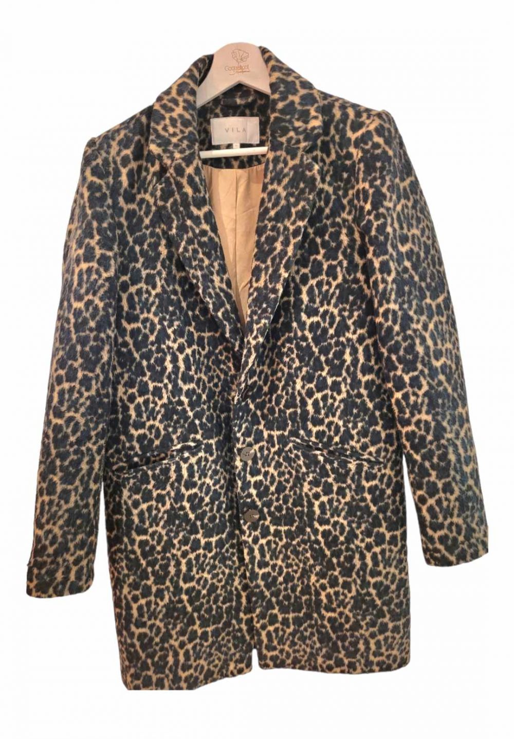 Manteau léopard vert